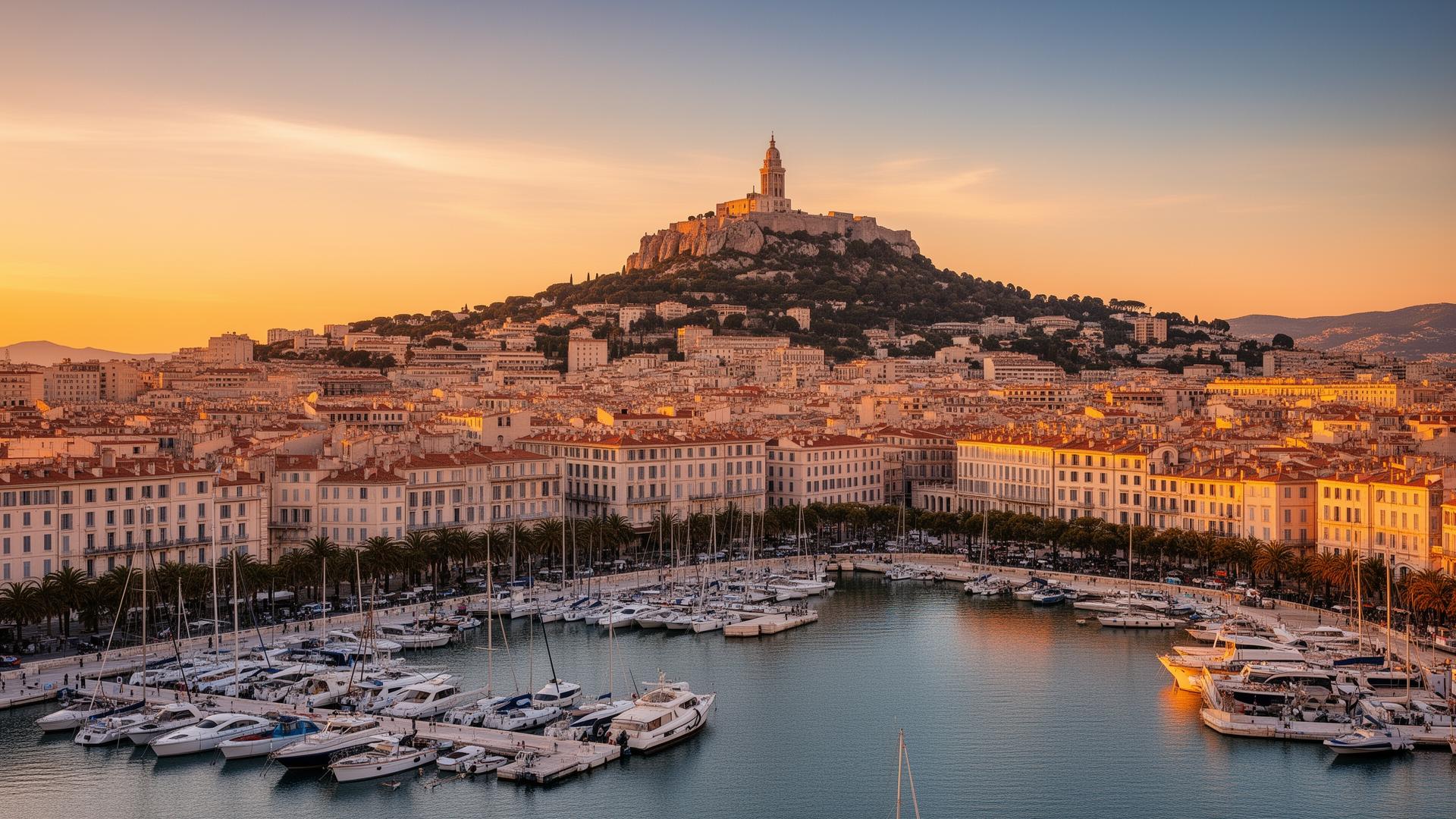 Vue de Marseille et du Vieux-Port